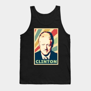 Bill Clinton Vintage Colors Tank Top